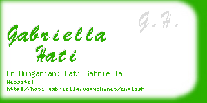 gabriella hati business card